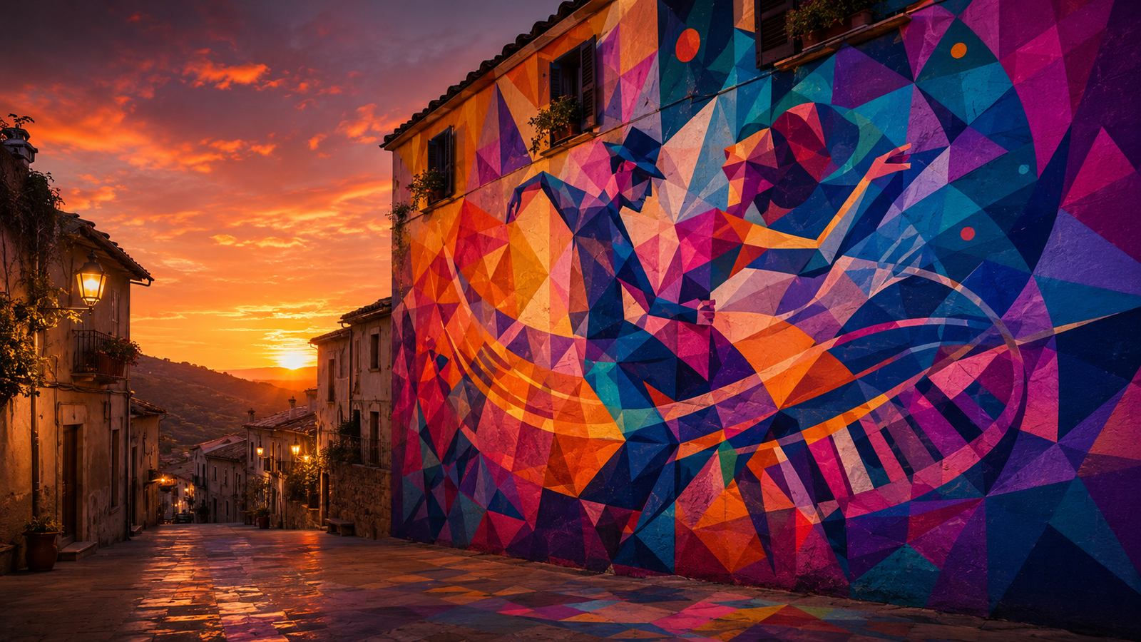 Murale street art dedicato alla social dance